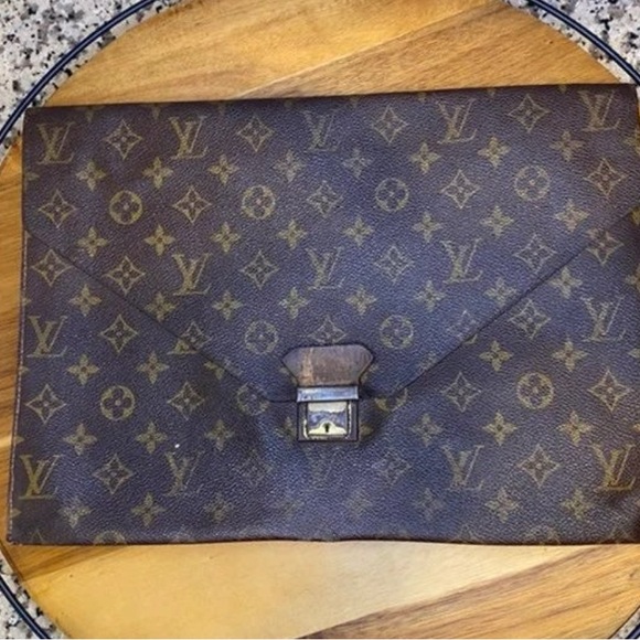 Louis Vuitton Dark Brown Monogram Poches Plates - Picture 1 of 8
